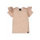 Ruffle t-shirt little hearts old rose