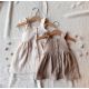 Linnen dress almond