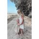 Linnen dress almond