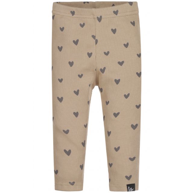 Legging hartjes rib
