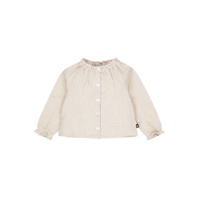 Ruffle blouse (sand)