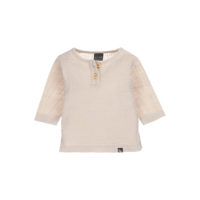 Linnen longsleeve sand
