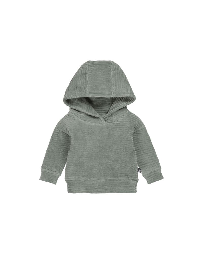 Corduroy capuchon sweater (petrol)