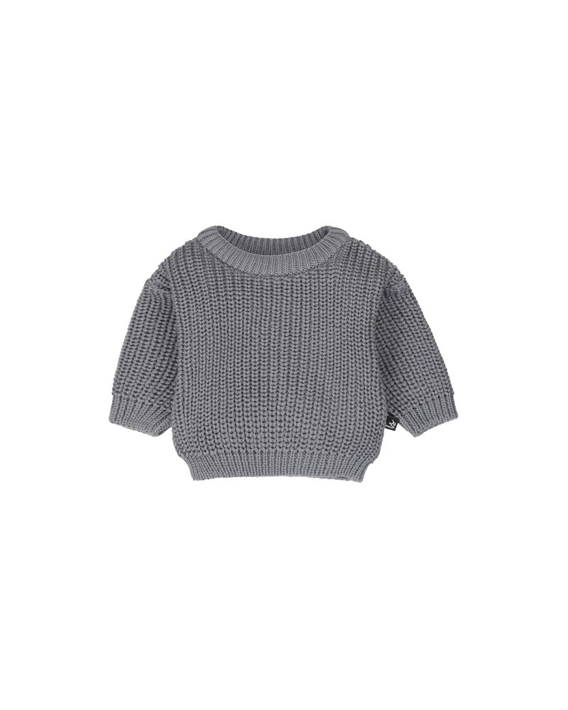 Knitted sweater dark blue - preorder (4 sept)