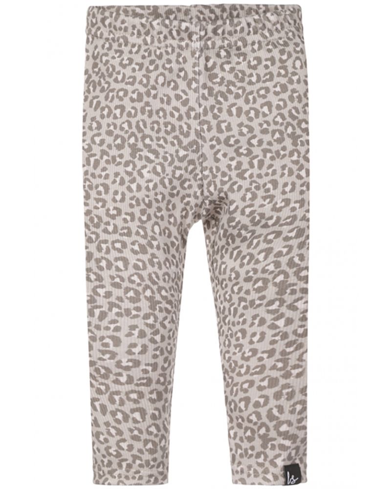 Legging leopard spots rib
