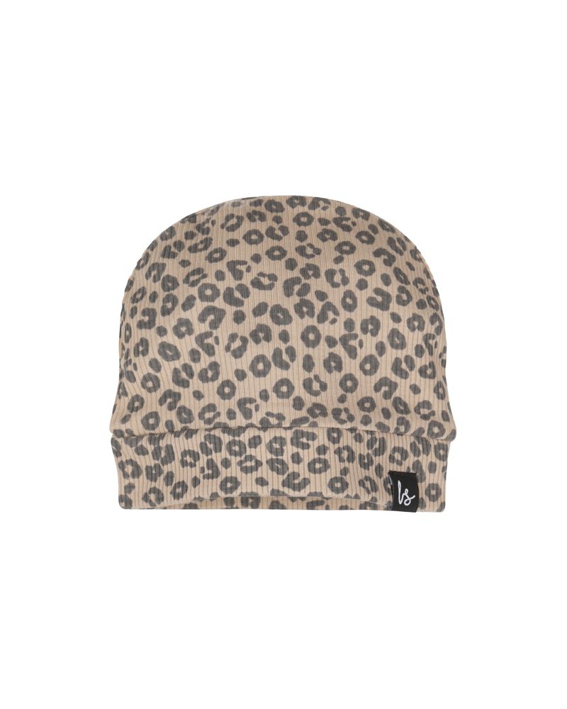 Mutsje leopard rib (beige)