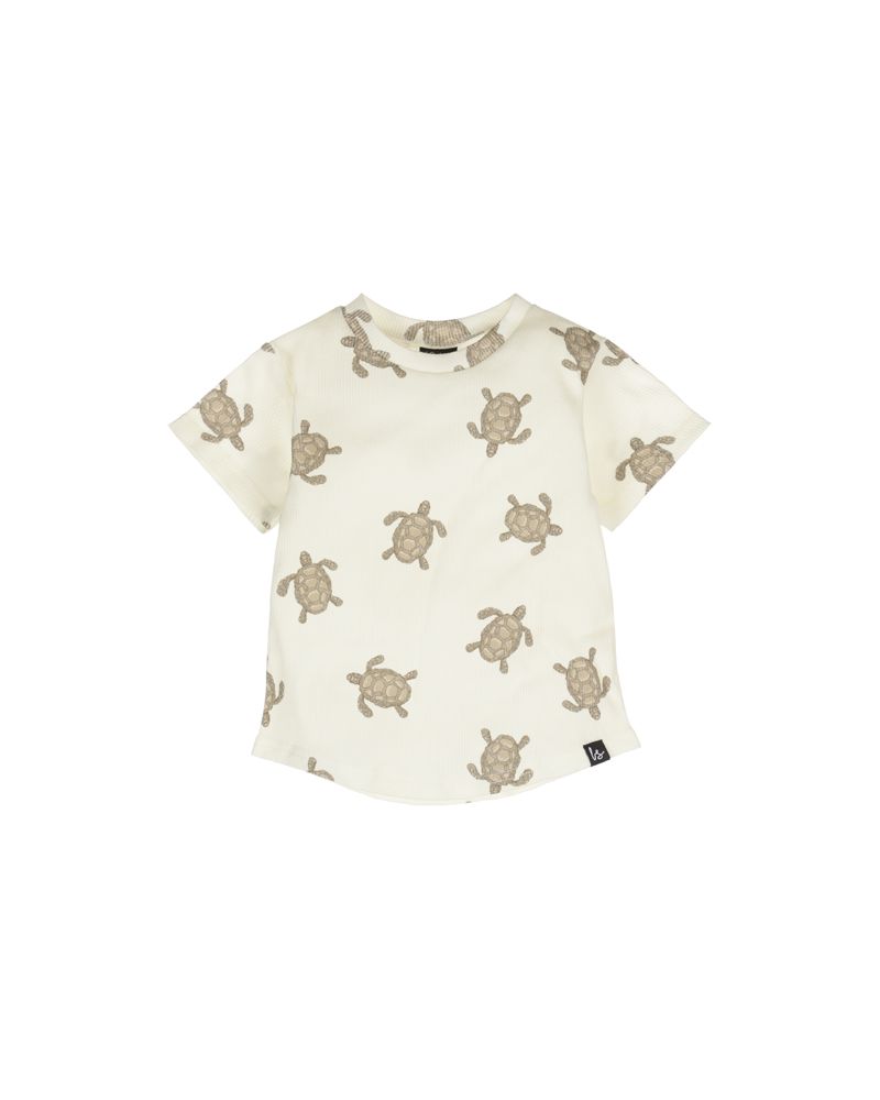 Rib jersey t-shirt mini turtles