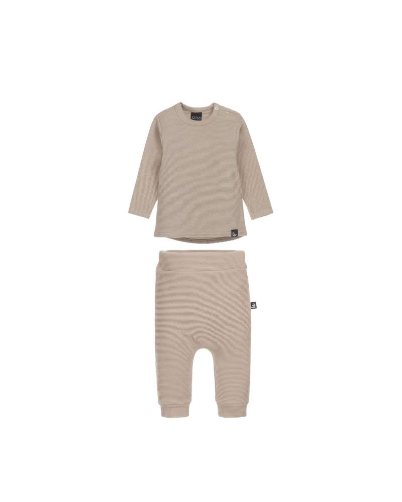 Outfit rib longsleeve light oak
